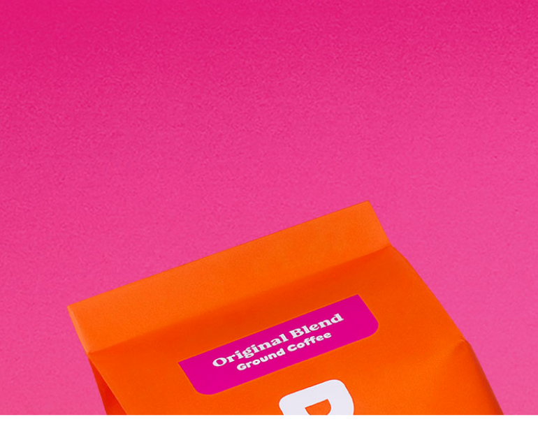 A bag of Original Blend Dunkin' coffee